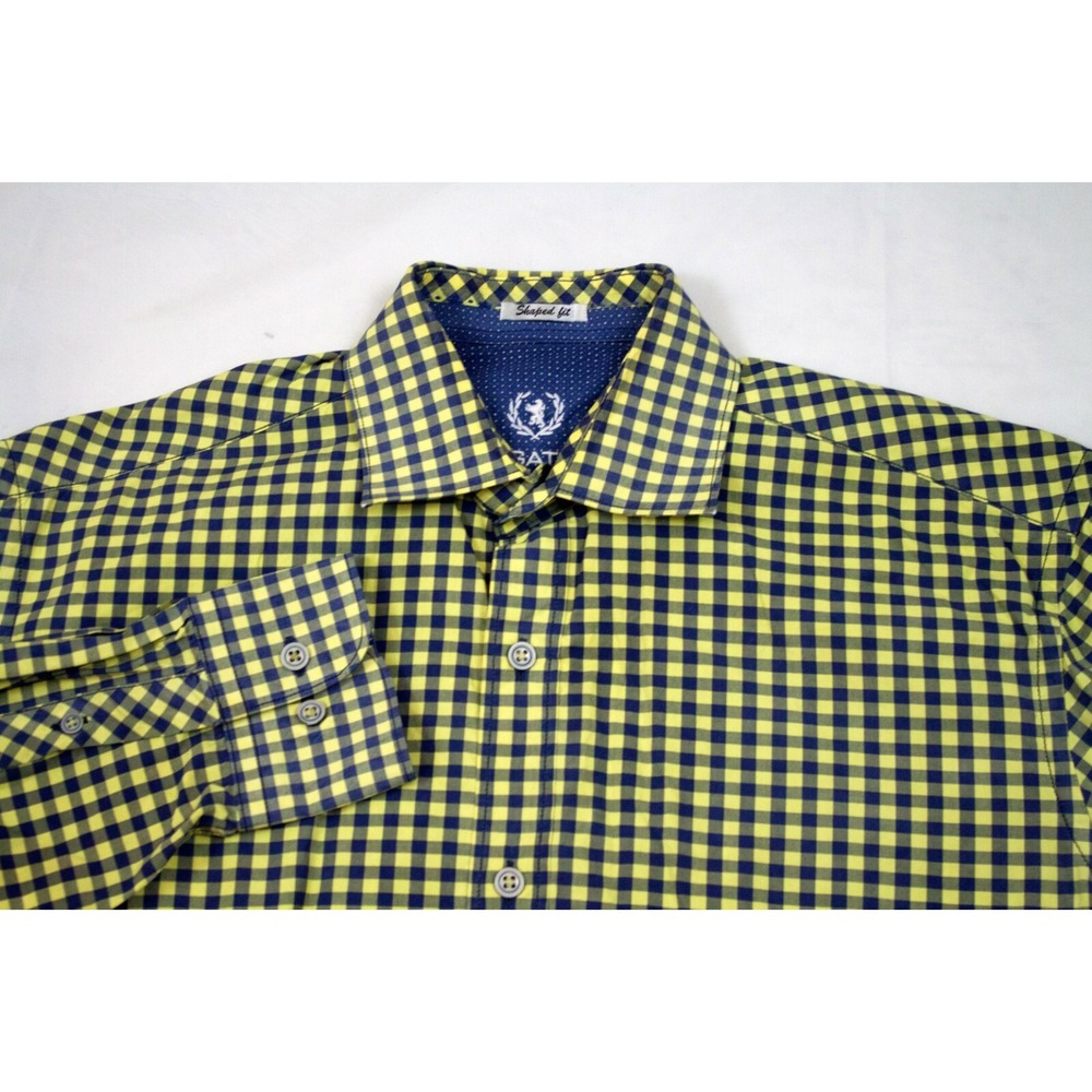 SOLD Bugatchi Uomo Mens‎ Long Sleeve Button Front Shirt Size Small